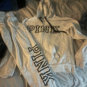 pink sweatsuit